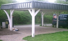 Flachdach Carport - 14