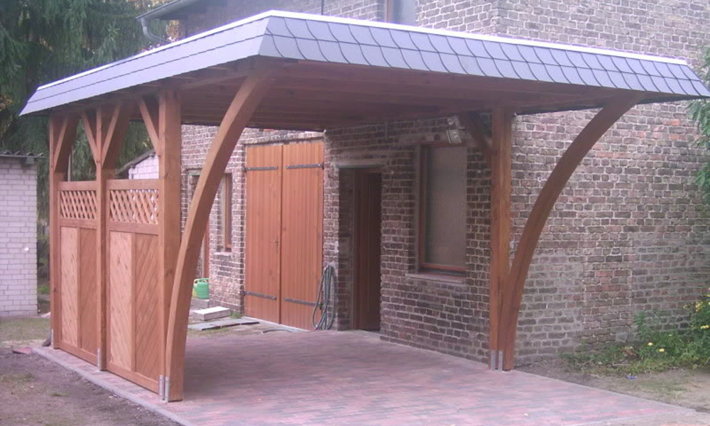 Flachdach Carport - 02 Flachdach Carport - 02