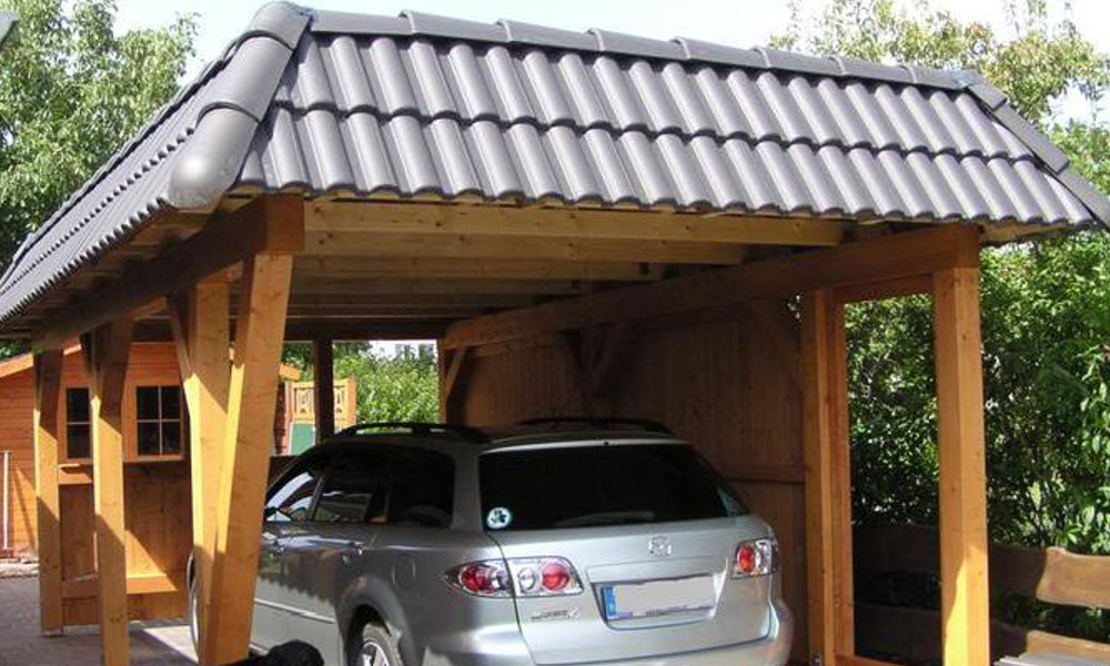 Flachdach Carport - 06 Flachdach Carport - 06